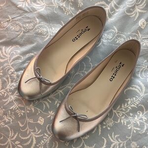 🎀Repetto Cendrillon Silver Ballet Flats Sz 36.5